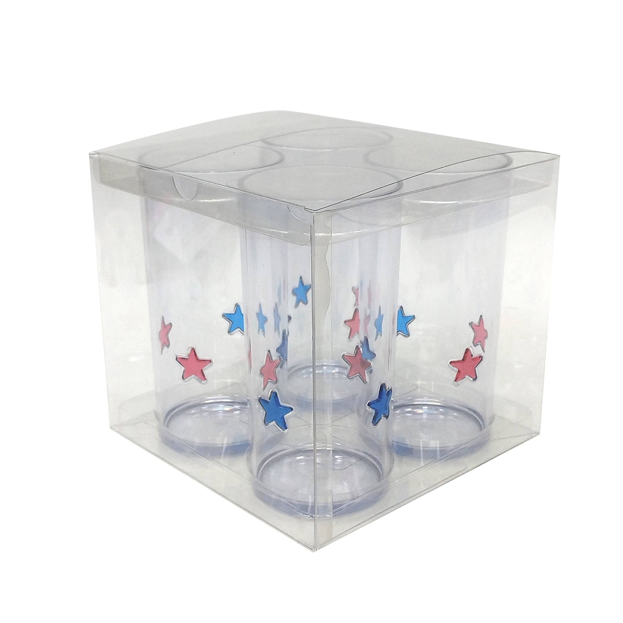 17oz. Red, White & Blue Stars Highball Glasses, 4ct. by Celebrate It™